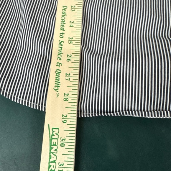 Talbots Women Pt Large Popover Blouse Tunic Cotton Classic Stripe Nautical (516) - Picture 12 of 13